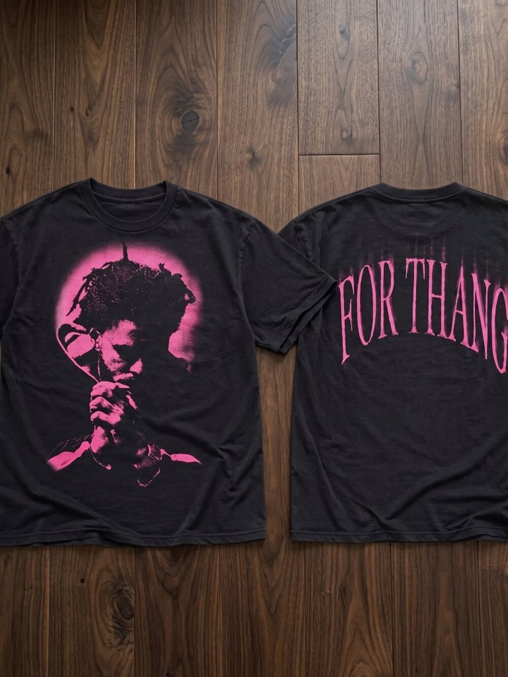 J Cole The Fall-Off World Tour 2026 Pink Portrait Graphic T-Shirt Reprint